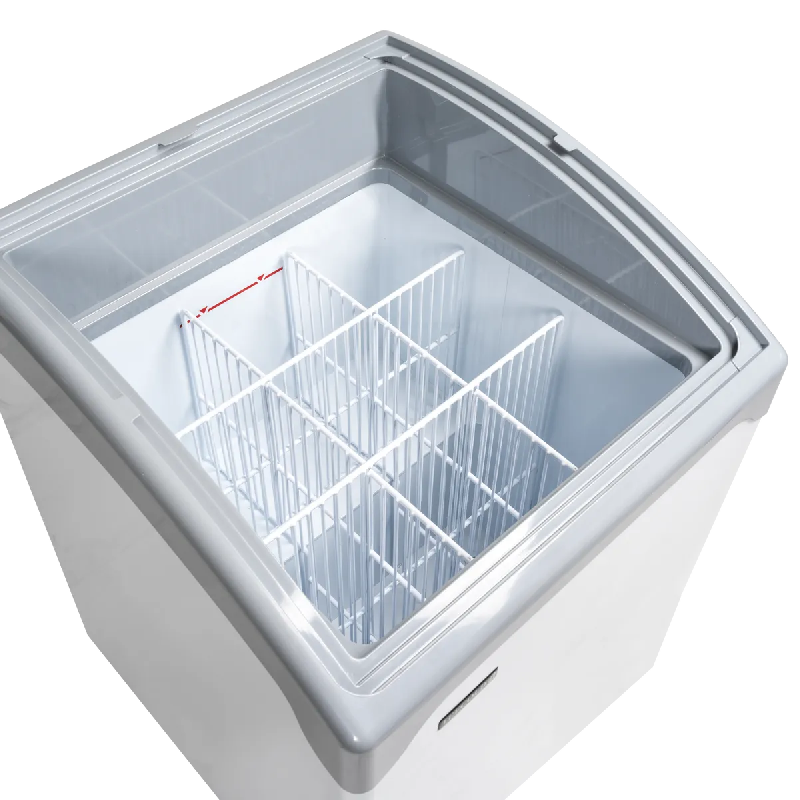 Congélateur vitré de crème glacée NIC101SCEB (130 / 115) blanc TEFCOLD_1