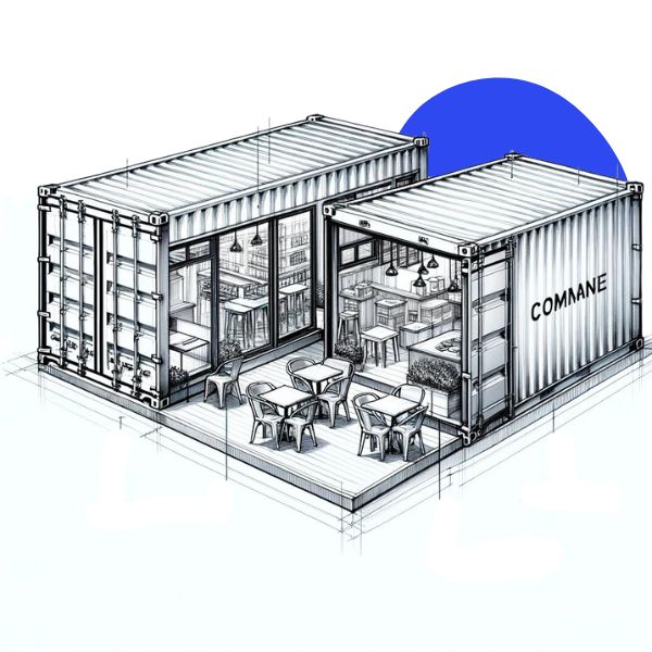 Container Bureau Chantier - Espace de travail modulaire, isolé et mobile en acier robuste_1