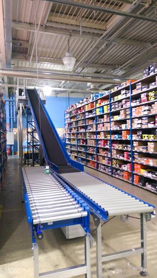 Convoyeur à rouleaux - châssis acier - rouleaux zingués Ø50 mm - capacité 50-120 Kg/m_1