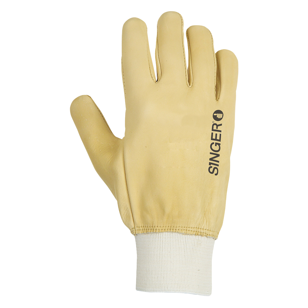 Gants en cuir tout fleur de bovin hydrofuge avec protège-artère - PMC150-T08 - Réf 50GHBBC - Singer Safety_1