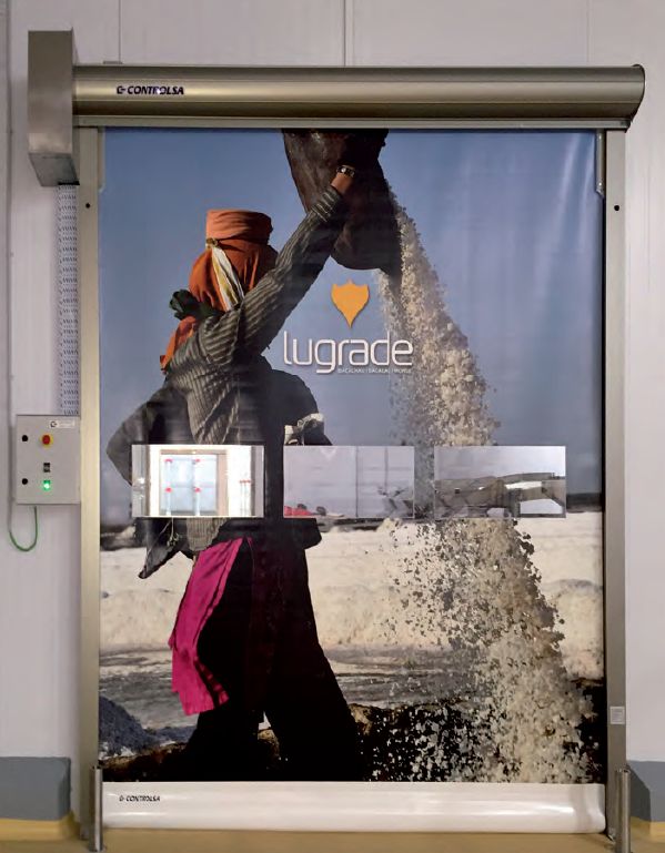 Porte rapide personnalisable - Auto-réparable avec système breveté et armoire électronique_1
