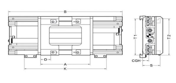 Positionneur rapporté avec déplacement latéral constant - 2 fonctions hydrauliques - Écarteur de fourche_1