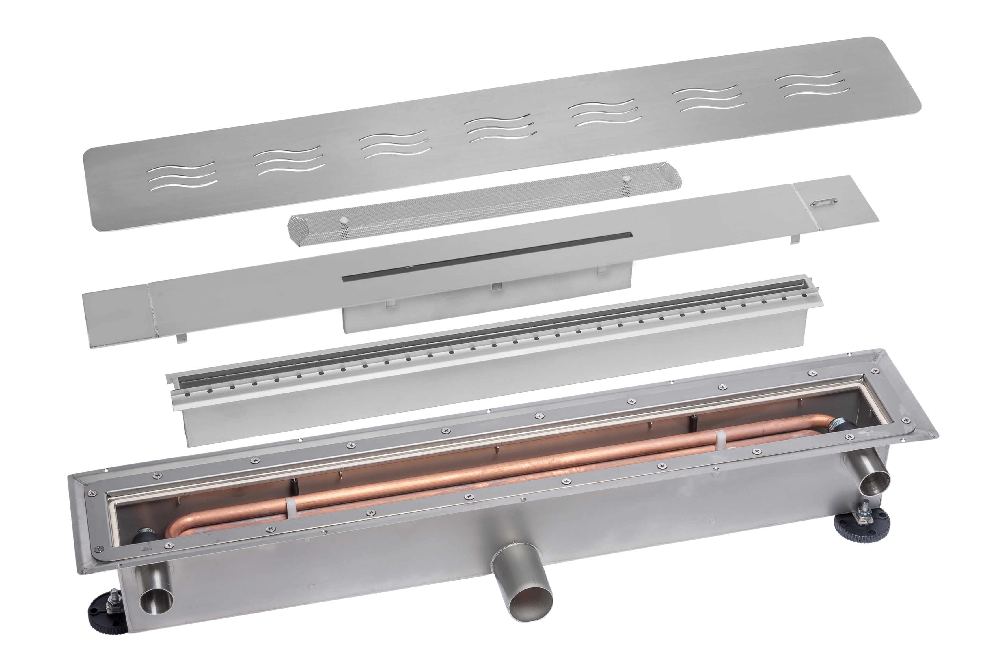 Récupérateur de chaleur horizontal instantané et totalement passif - ReQup-Floor pour sol carrelé ou souple_1