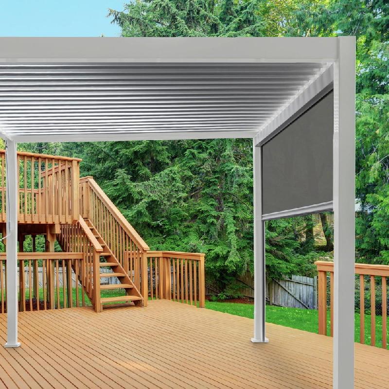 Store latéral pour pergola bioclimatique Ombréa® - 3 m - blanc_1