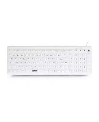 Urban Factory Sanee clavier Médical USB AZERTY Français Blanc_1