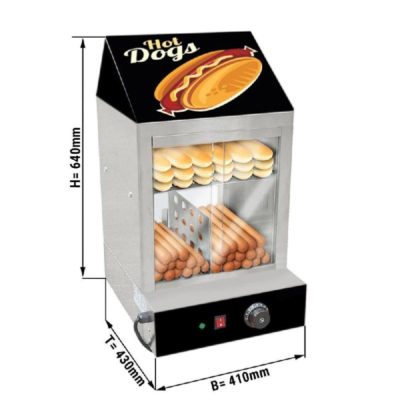 Vitrine chauffante pour Hot Dog à deux niveaux_1