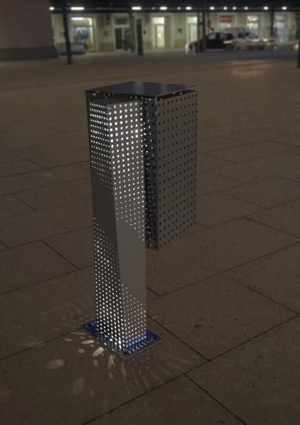 01075 - corbeille à papiers + cendrier fraktal moove - amop - 45 l_1