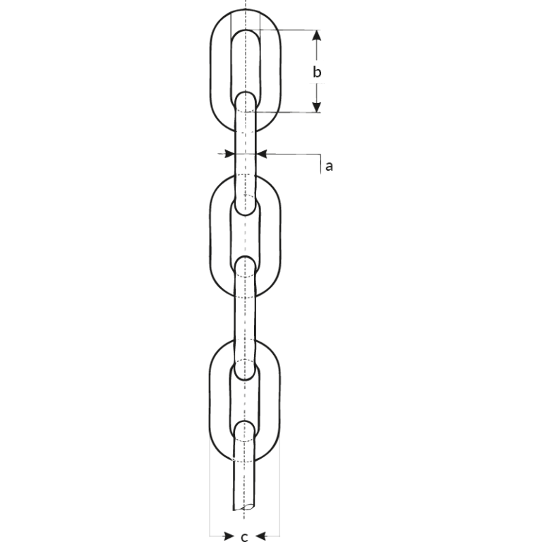 Chaîne de levage à maillons courts en acier allié à haute résistance - Grade 80 - REF : 13080 - Capacité 1,12t à 31,5t_1
