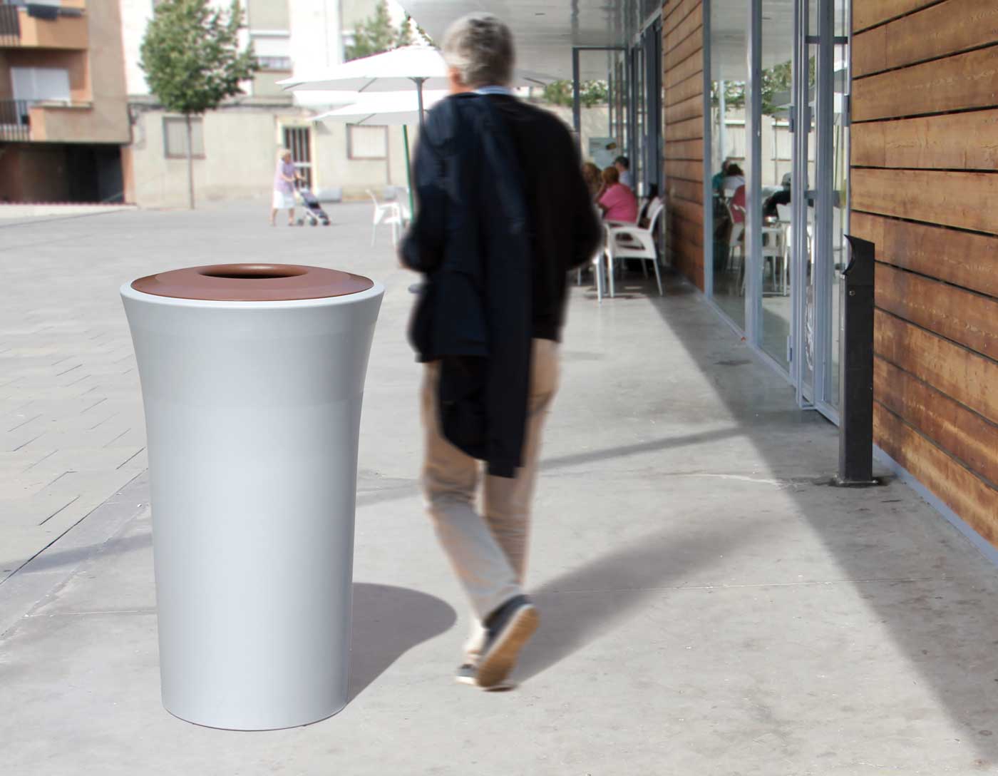 Poubelle tri sélectif IRIS PA687 - polyéthylène roto moulé - résistante aux conditions extrêmes_1