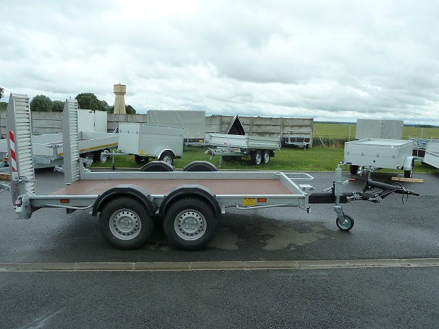 Remorque porte-engins VSN 3.5T - 3.5m - 2 essieux - châssis galvanisé - charge utile 2.8T_1