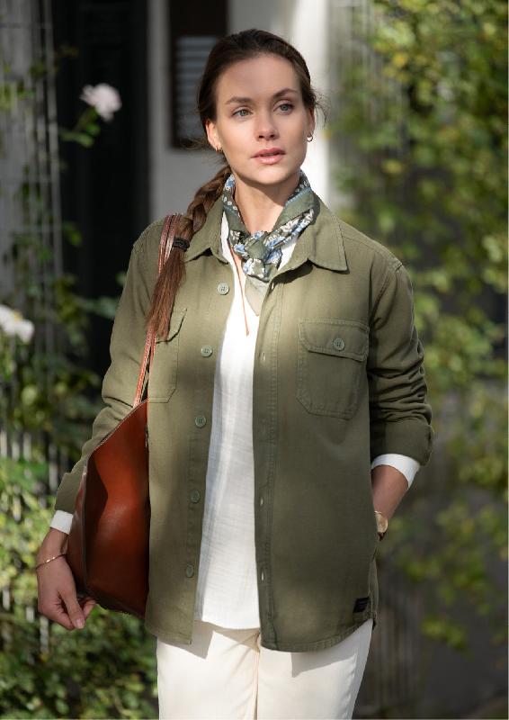 Sur- chemise polyvalente - Napa Unisexe - Olive Clair - Nimbus_1