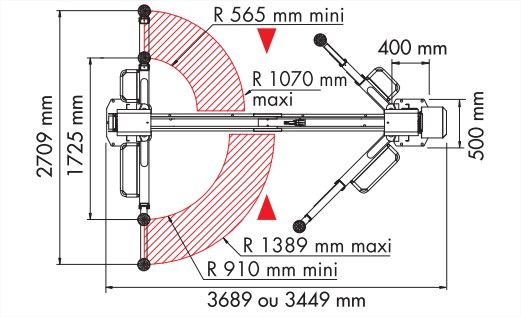 Ts36 pont elevateur 2 colonnes 3.6t  avec traverse superieure_1