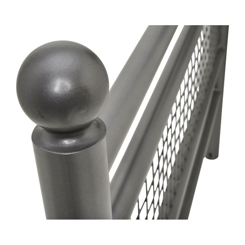 Barrière urbaine Linea Boule - Ref : 206802.Gpro - Acier peint sur zinc - Longueur 1572 mm_1