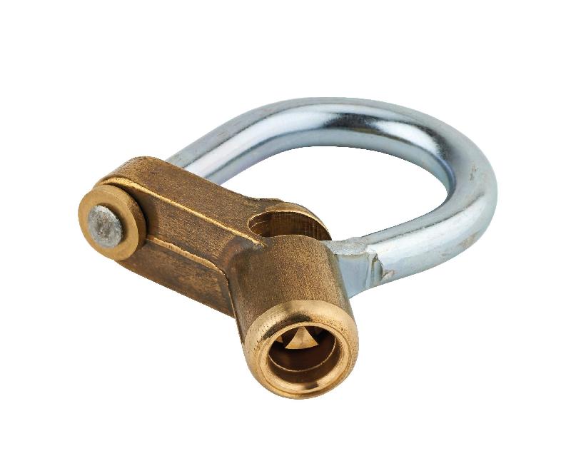 Cadenas d'artillerie 29 à talon coudé - anse acier triangle 5 mm - corps laiton massif - Thirard_1