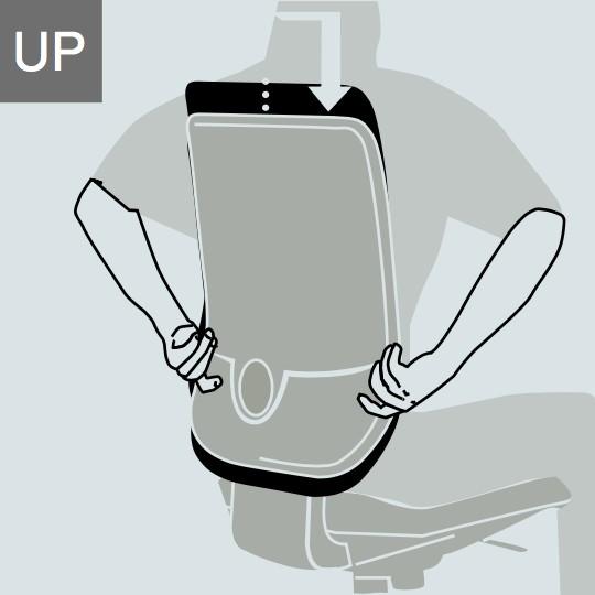 Siège de bureau Alaia moyen dossier - Sokoa - Rouge, Contact permanent, Classique_2