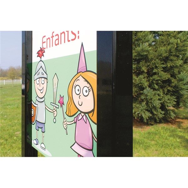 Totem signalétique - Direct Signalétique - École - Acier galvanisé anti-UV 5 ans_1