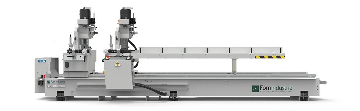Steel 35 m - tronçonneuse à double tête - fom industrie - convoyeur à rouleaux tête mobile 3 m_1