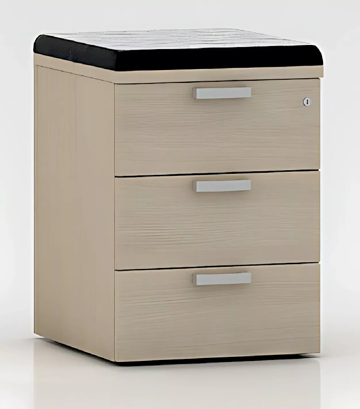 Caisson de bureau mobile mélaminé à roulettes invisibles So Alicante_1