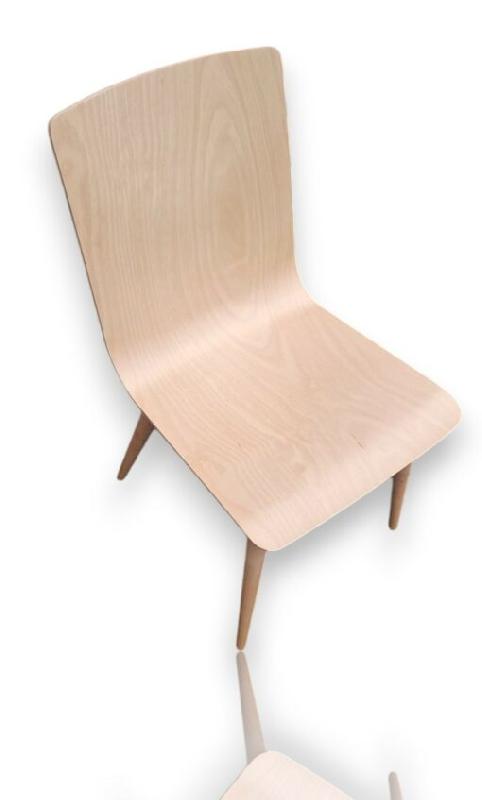 Chaise pour salle à manger d'occasion Scaun SM1 en bois naturel - hêtre massif - ergonomique et polyvalente_1