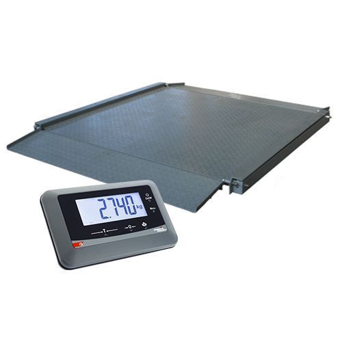 Ensemble indicateur I5 PRECIA MOLEN avec récepteur de charge surbaissé en acier nickelé | 4 capteurs | 800x800mm | 300kg/20g - Access R4VSB_0