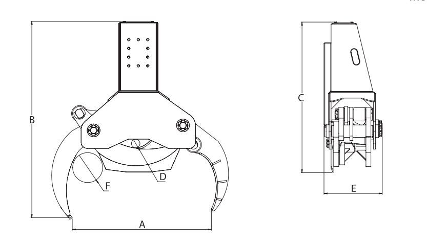 Grappin coupeur forestier Tigercut210 E - Intermercato France - ouverture 0,93 m - pour pelles jusqu'à 10t en rigide_2