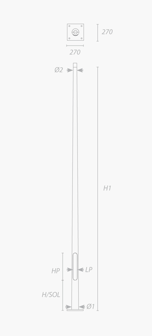 Mât d'éclairage public cylindro-conique_1