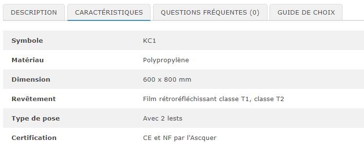 30005 - Panneau de chantier en plastique KC1 - Virages - 600 x 800 mm - Film rétroréfléchissant T1 ou T2_1
