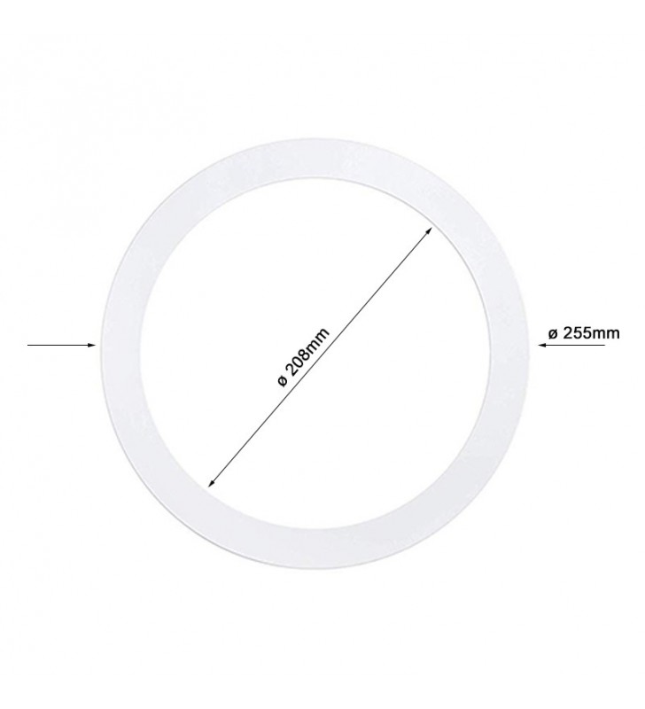 Anneau blanc supplémentaire pour downlight 25,5cm - réf il001_1