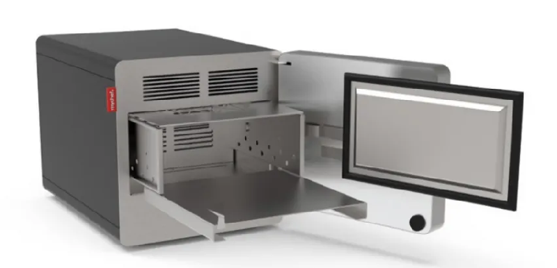 Four à cuisson électrique avec commandes digitale compact noir monophasé QE11FN0D Mychef_1