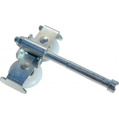 Galets tandem pour porte sectionnelle à déplacement latéral - Spadone - double roulette 45mm avec roulement à billes_1