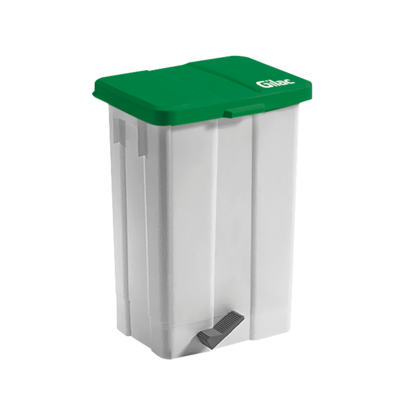 Poubelle à pédale 50L Gilac - Vert_1