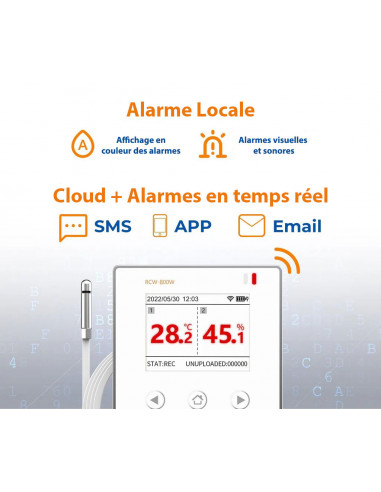 RCW-800-THE Elitech - Enregistreur de température et humidité WiFi connecté avec alarmes en temps réel_1