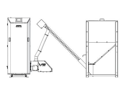 Twin Luxury BIO 16 kW Chaudière à granulés silo de 1400 litres_1