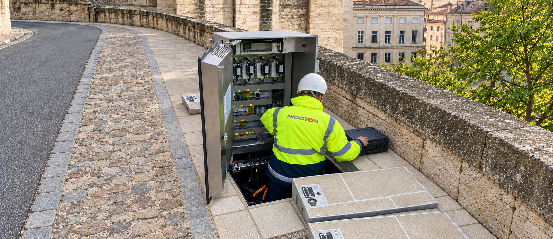 Bornes de distribution d'énergie escamotable enterrée - Langmatz EK880 - configuration sur-mesure_1