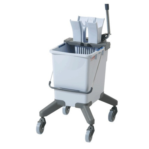 Chariot de lavage seau 15l presse+support bandeau + bandeau microfibres+roues us pro vileda 174030_1