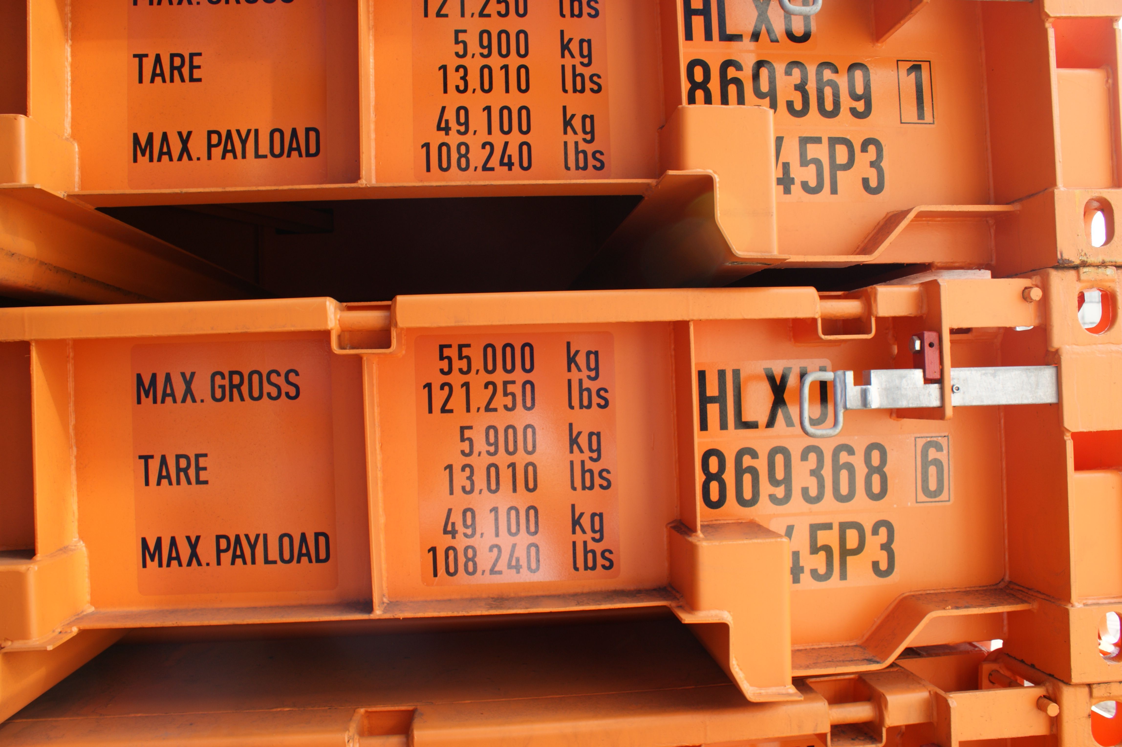 Container maritime 20ft flat - 6,05m de longueur - poids 2750kg_1