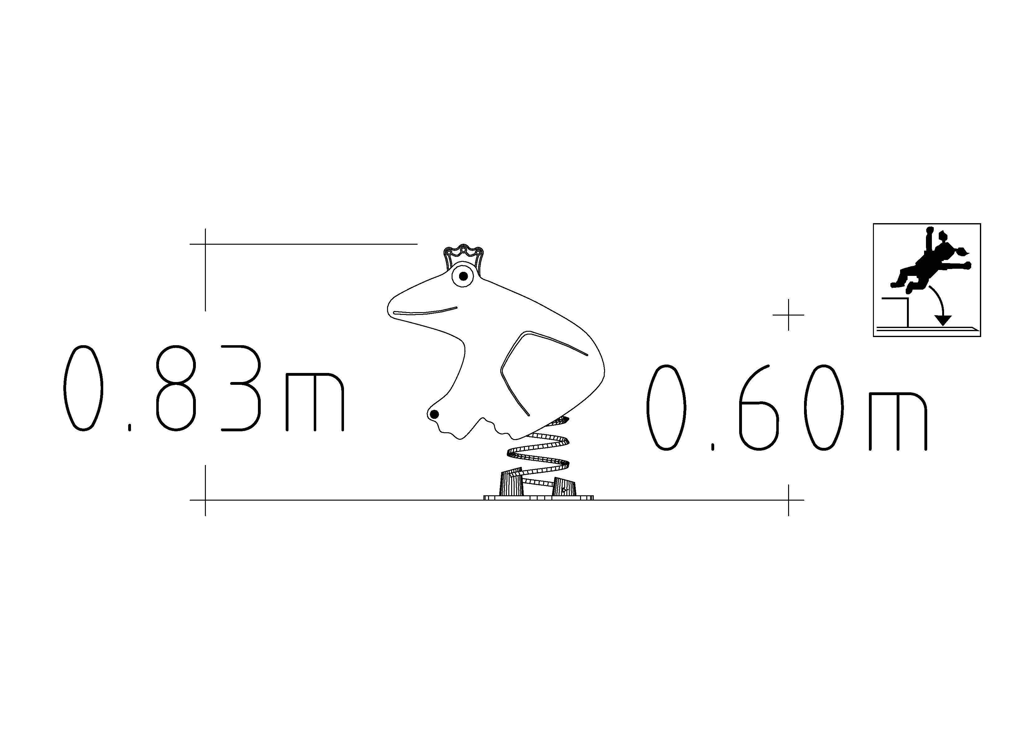Jeu sur ressort Prinsy 1 place - réf 8044703 - Hags - Vert - Fondation à enterrer_1