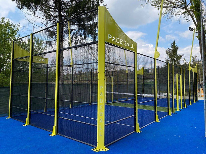 Terrain de padel - Padel BALL - Maille métallique épaisse en fond de court - Dimensions 16m x 6m / 20m x 10m_1