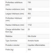 119265W - Armoire de sécurité coupe-feu 90 minutes EN 14470-1, 4 bacs-tiroirs, charnières à droite_1