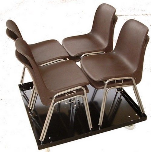 14031a824 - Chaises empilables Millet-Culinor - Polypropylène, dimensions L. 0.44 x P. 0.50 x H. 0.80m_1