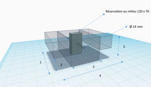 Bloc de béton moulé empilable - VGP - Masse béton 100 KG Lestage - REF2190100_1