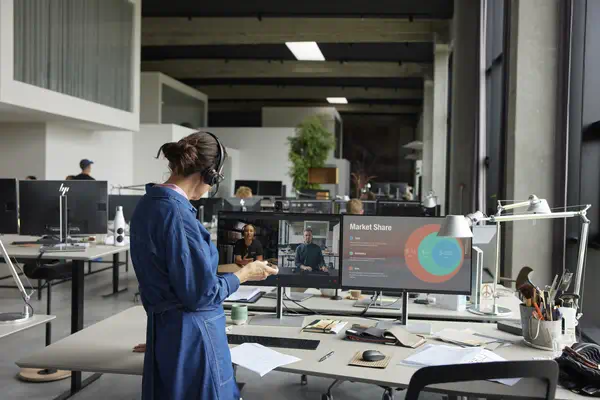 Micro-casque Poly Savi 8410 Office monaural DECT 1 880-1 900 MHz certifié Microsoft Teams_1