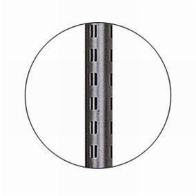Montant rond Ø60 mm - gris martelé - hauteur 237.5 cm - fixation murale ou sur pied_1
