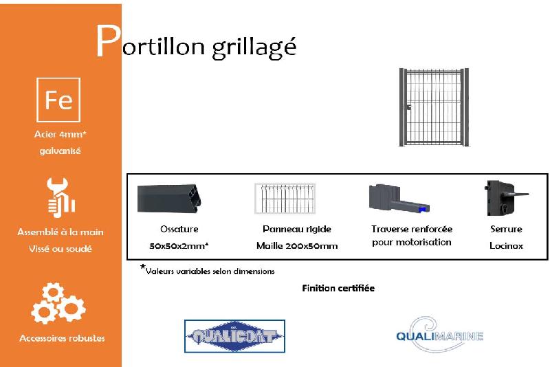 Portillon grillagé - 1000 / 2250_1