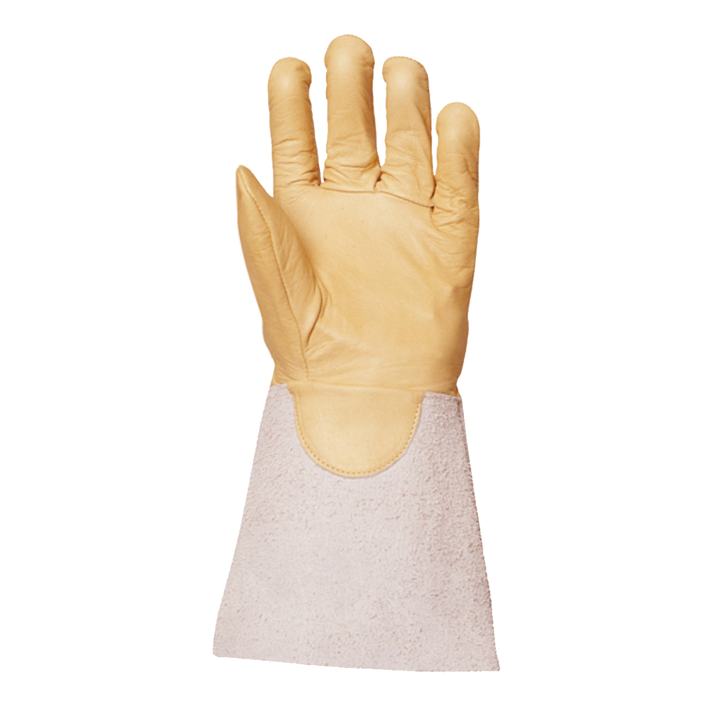 Sur-gants d'électricien en cuir fleur de vachette - hydrophuge, non-isolants, manchette 15 cm - PME30-T10 - Réf. MO2550 - Coverguard_1