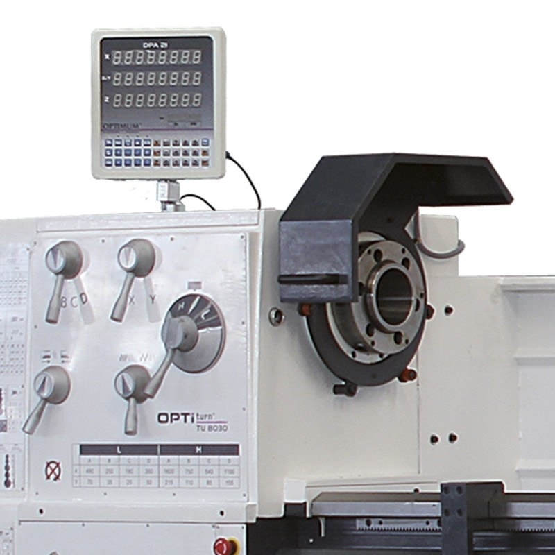 Tour à métaux Optimum TH 8030D - 3462240SET - Afficheur digital DPA 21 et tourelle à changement rapide_1