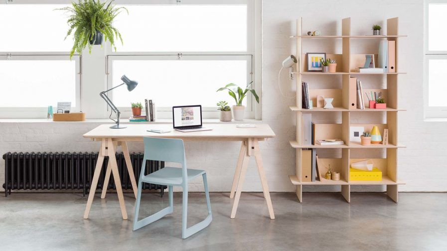 Bureau tréteau simple à démonter et pratique à ranger