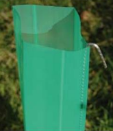 Gaine de désherbage renforcée - plastique vert - hauteur 50 cm - Ø11 cm - lot de 100 unités_1