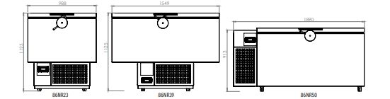 Congélateur horizontal ultra-basse température -86°C 230L - Modèle 86nr23_1