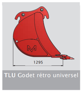 Godet de pelle universel (tlu) - Martin - système intégré BTS, contrôle de la qualité et conception conique_1